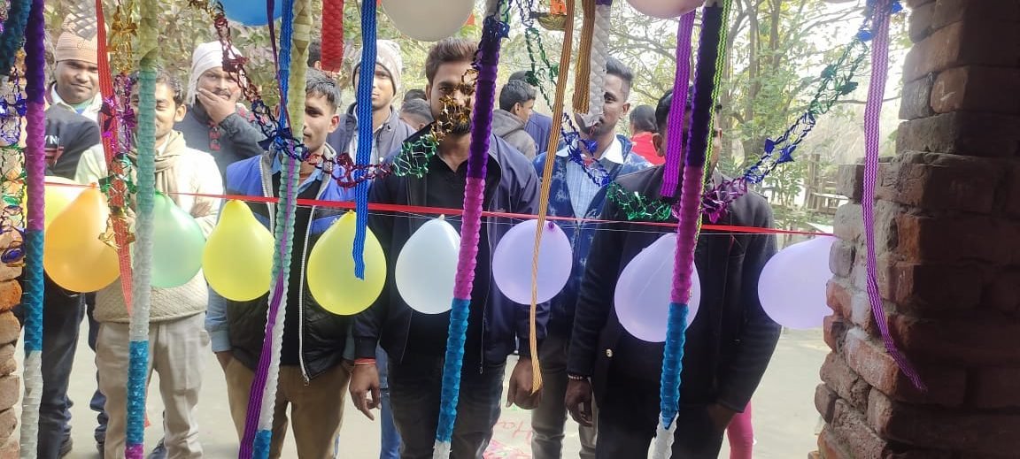 A celebration day with the children